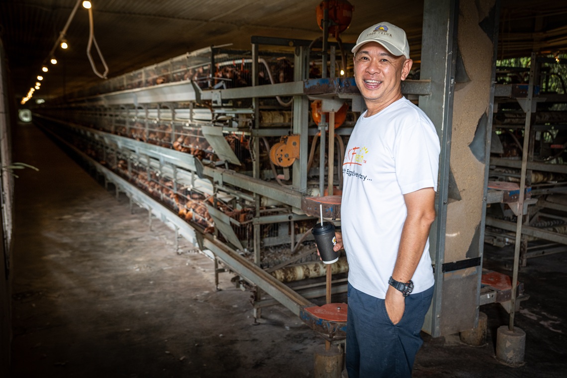 Long before consumer demand shifted, Mr Tan had already begun experimenting with cage-free and free-range systems.