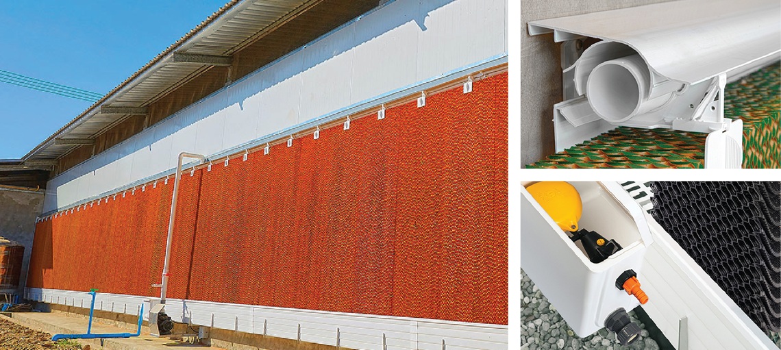 RainMaker evaporative coolers use significantly less energy, keeping chickens healthy without reliance on heavy air conditioning.
